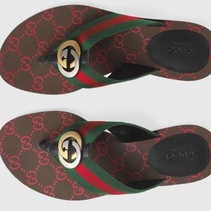 Beautiful GG thong Web sandal